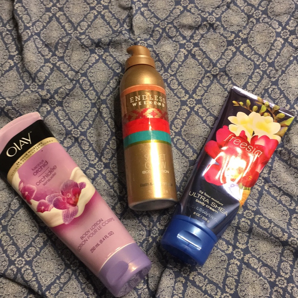 3 body lotions